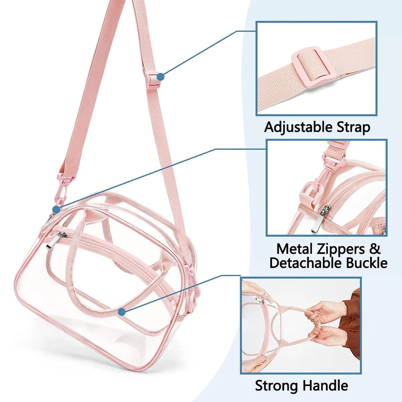 Transparent Lunch Bag With Shoulder Strap 2