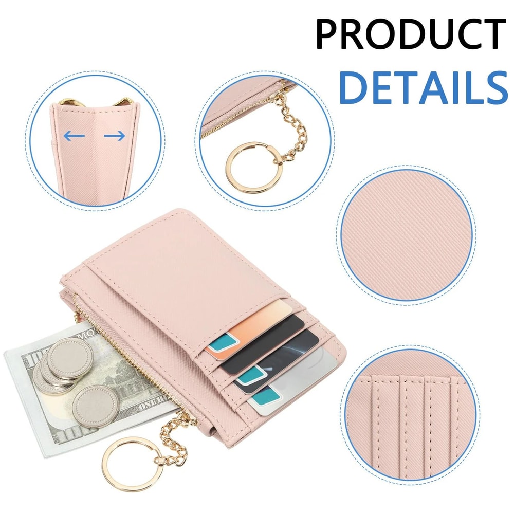 PU Leather Mini Wallet And Key Case 2
