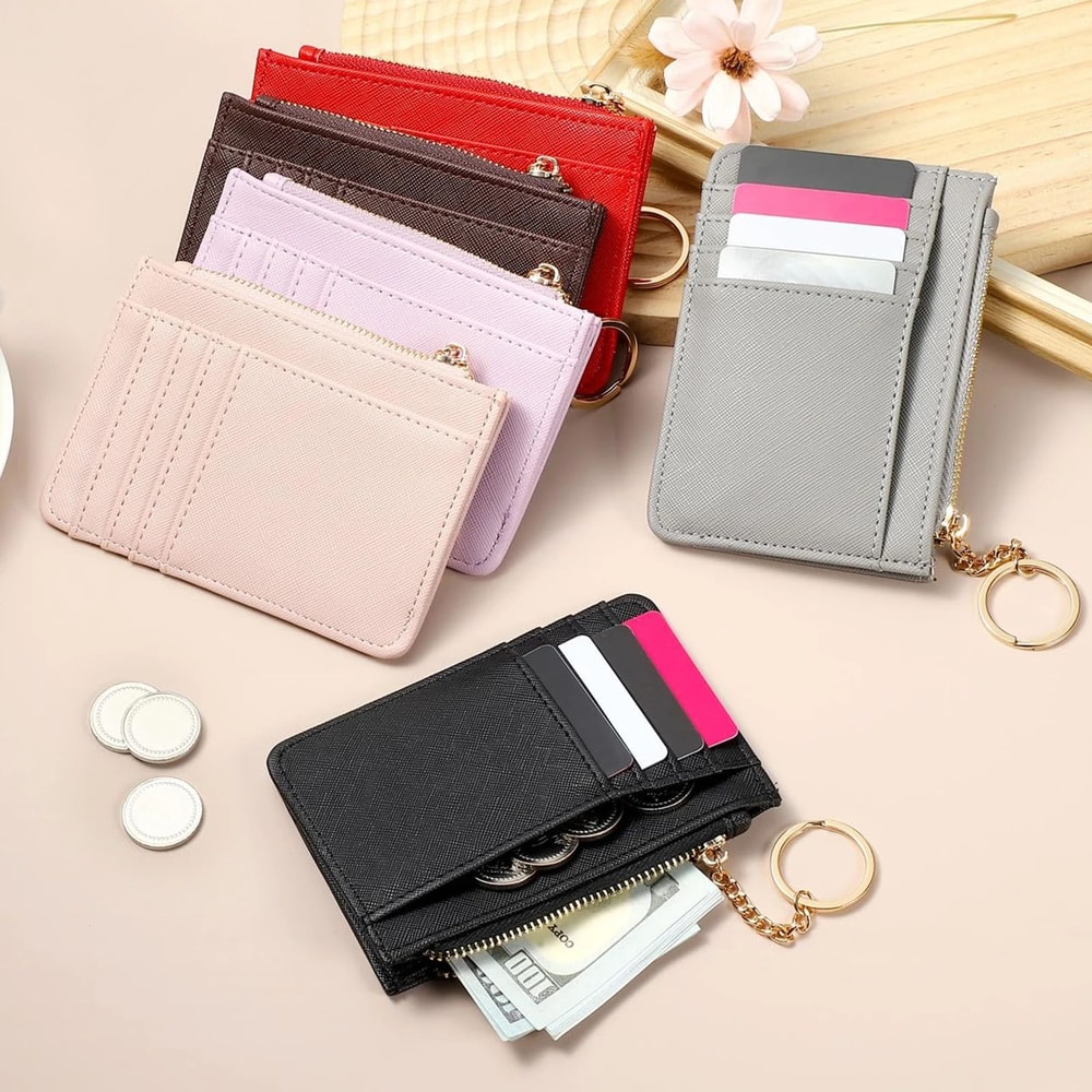 PU Leather Mini Wallet And Key Case 4