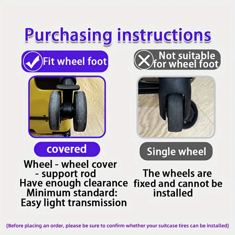 Silicone Luggage Wheel Protector Covers 3