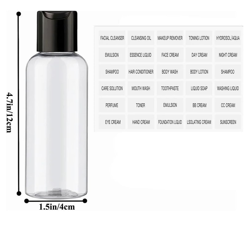 100ml Travel Cosmetic Bottle Set 1
