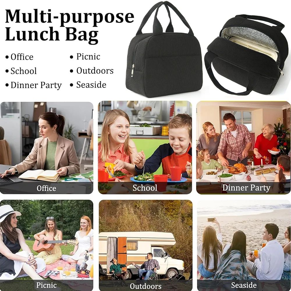 Woolen Insulated Reusable Lunch Bag 5