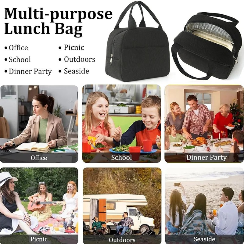 Woolen Insulated Reusable Lunch Bag 5