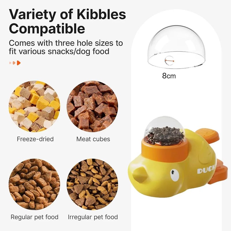 Duck Shaped Interactive Pet Feeder Toy 6