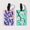 Floral Pattern Travel Luggage Tag Set 4