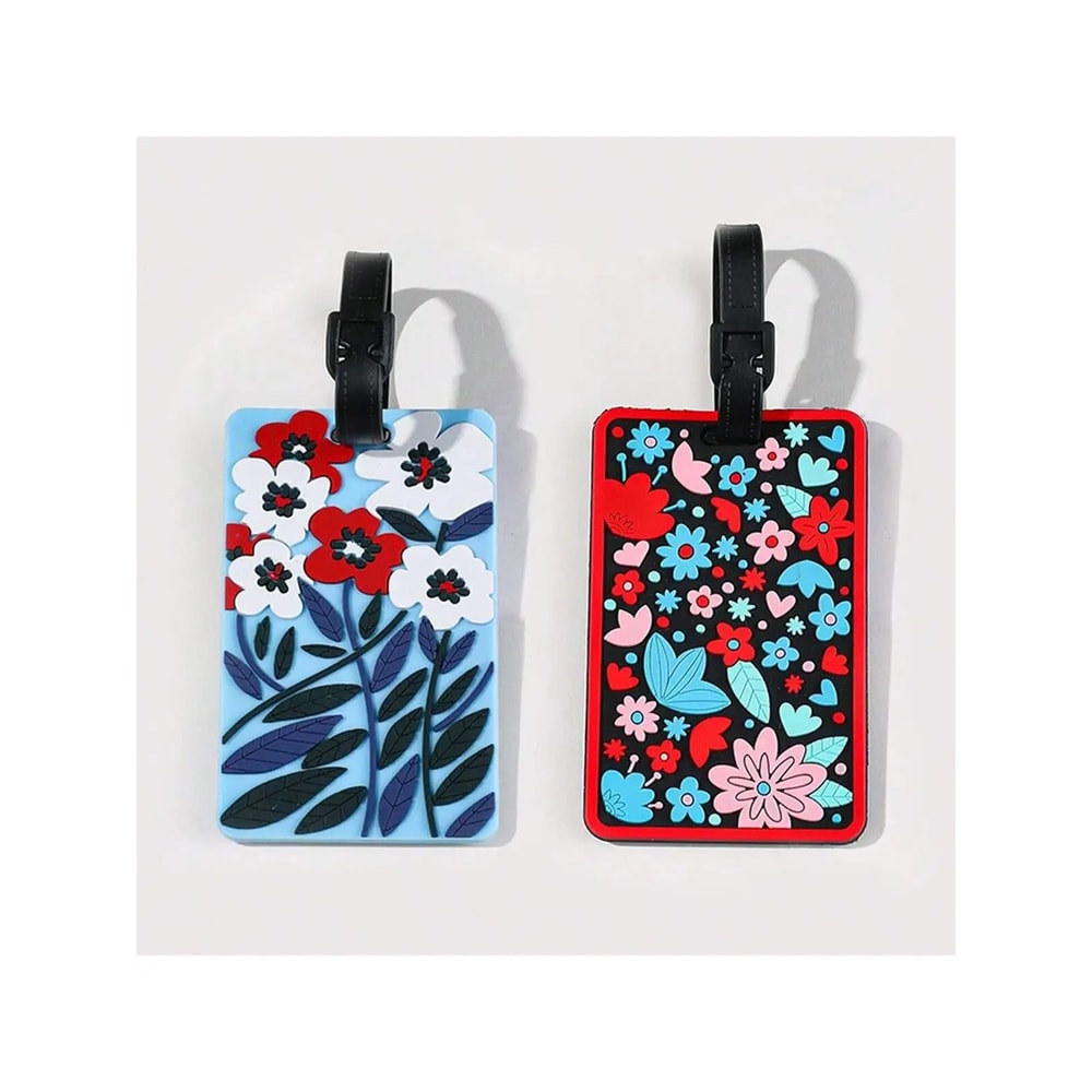 Floral Pattern Travel Luggage Tag Set 5
