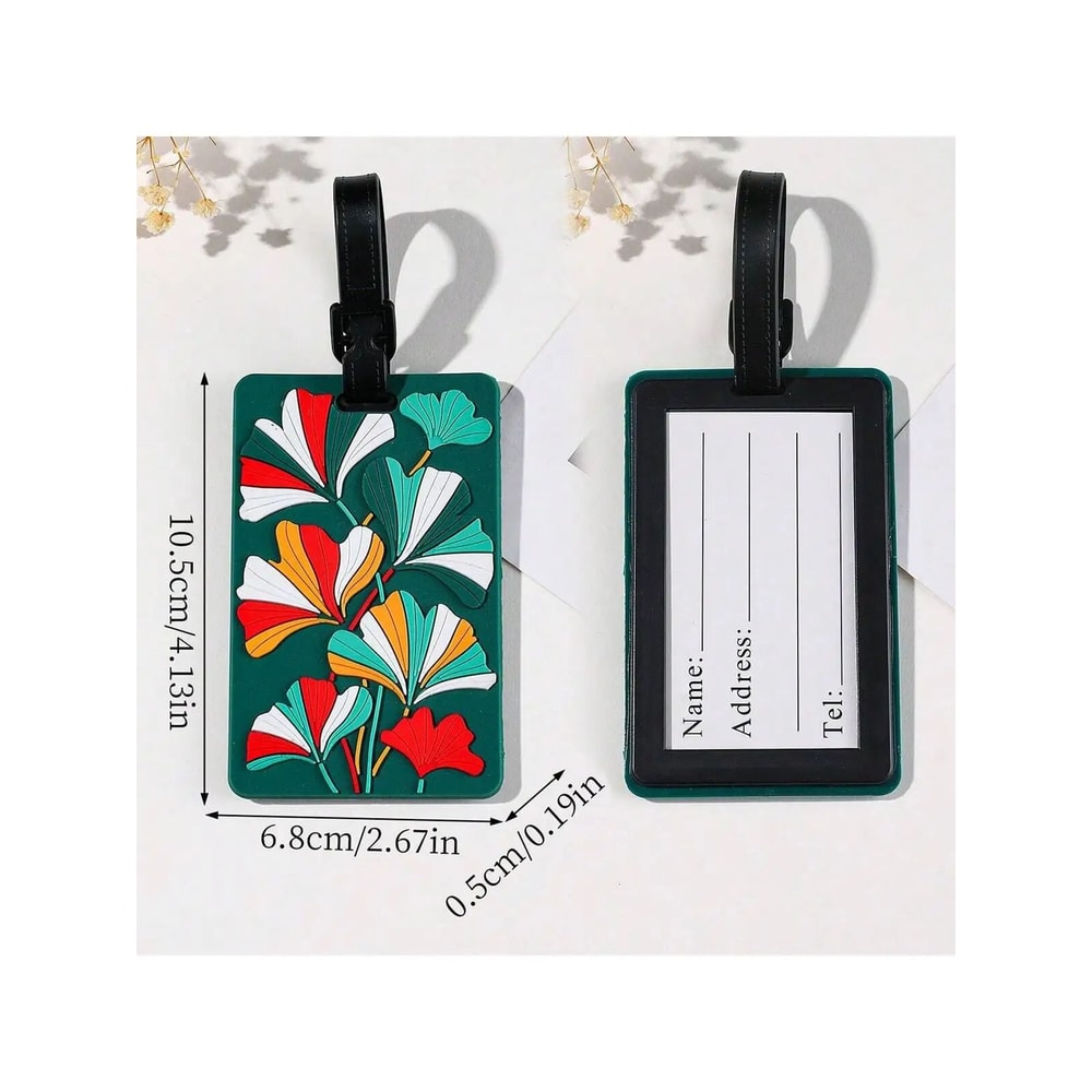 Floral Pattern Travel Luggage Tag Set 6