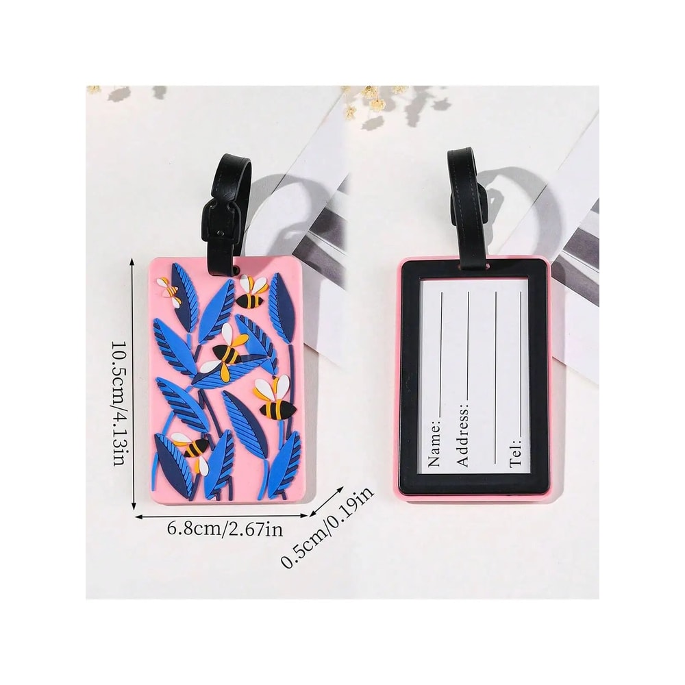Floral Pattern Travel Luggage Tag Set 8