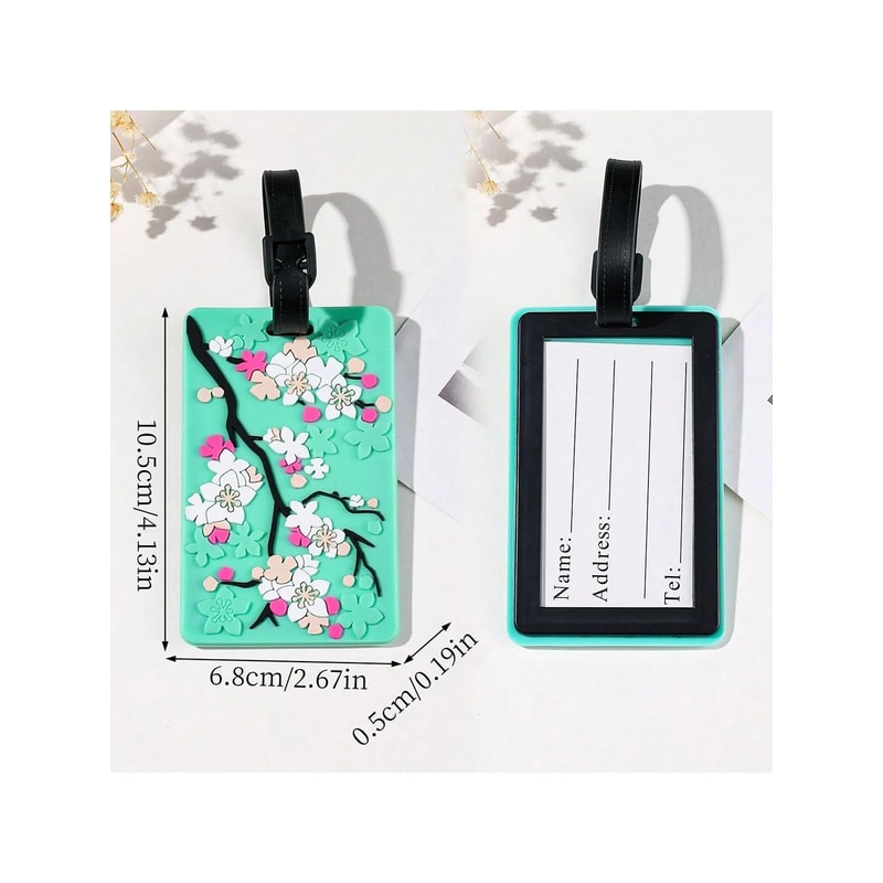 Floral Pattern Travel Luggage Tag Set 10