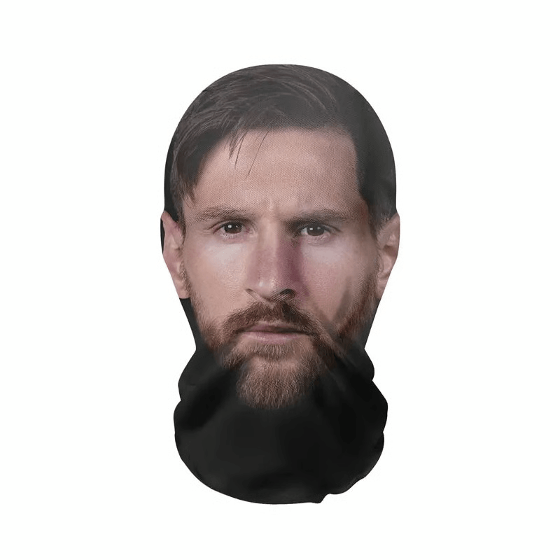 printed face disguise for quick halloween costume