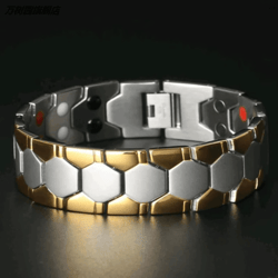 magnetic copper therapy bracelet for men, pain relief, joint stiffness & wrist support