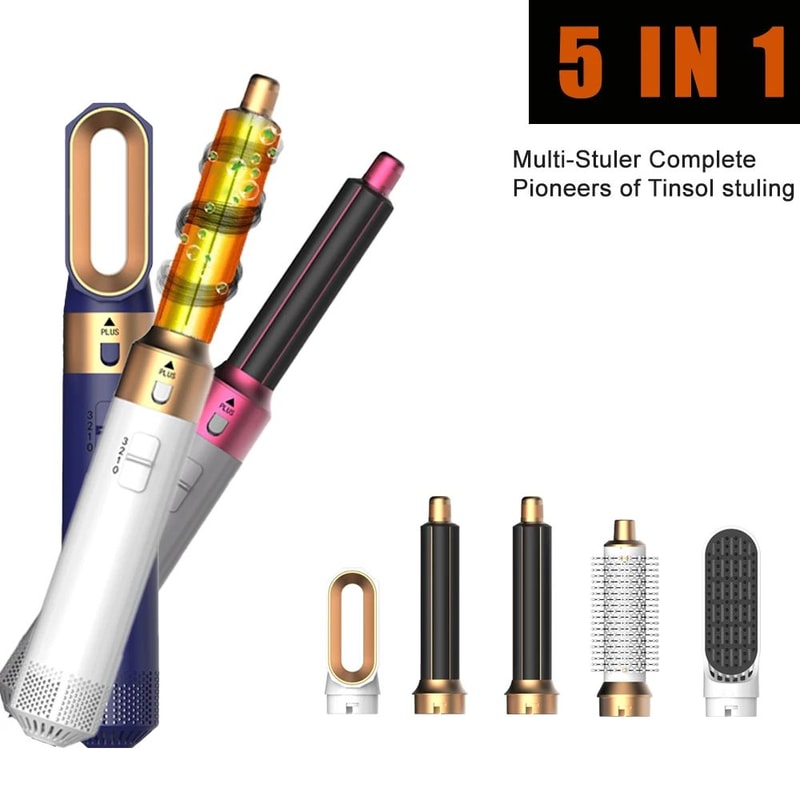 curling long hair with airflow hair styler