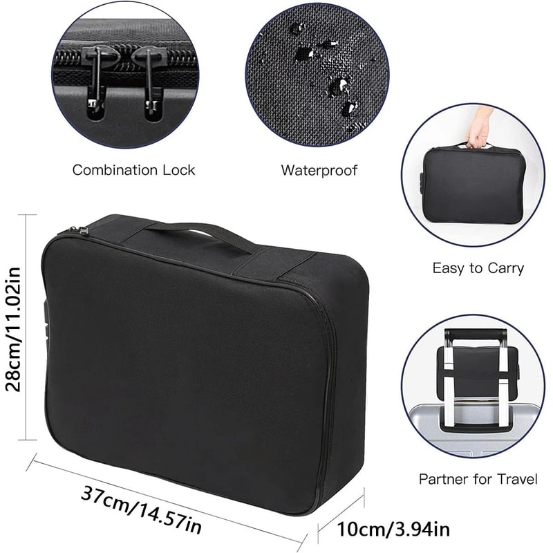 Lockable Document Organizer Briefcase 2