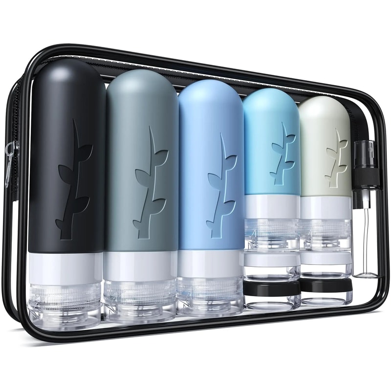 Leak Proof Silicone Travel Bottle Set 7