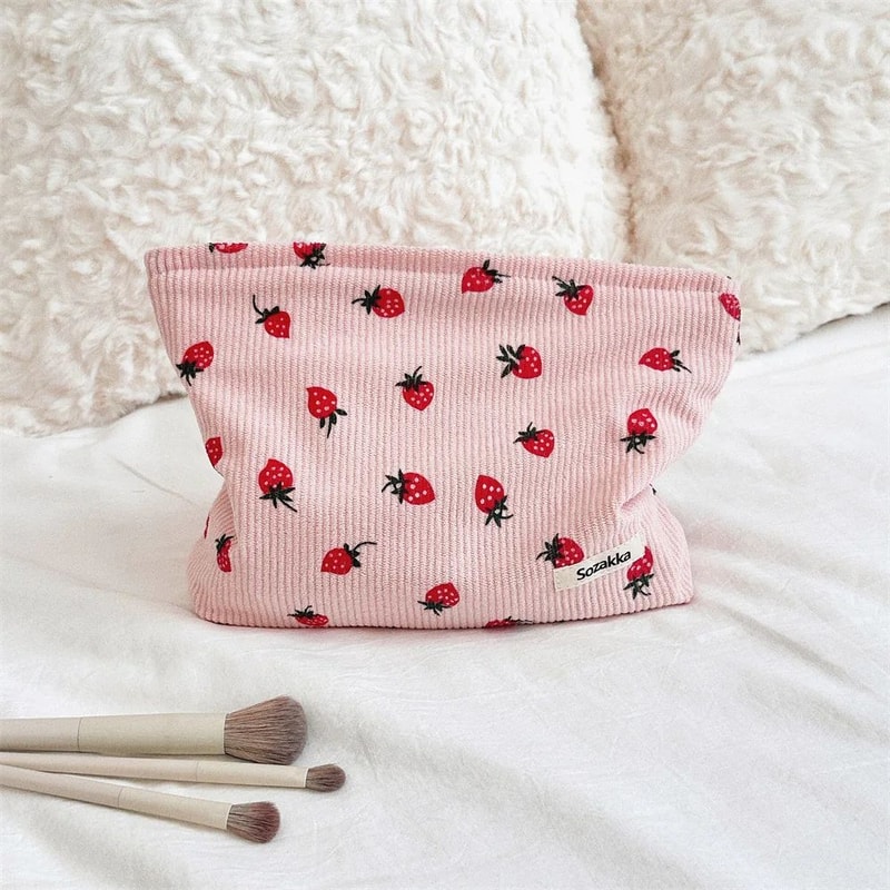 Corduroy Makeup Storage Bag 8