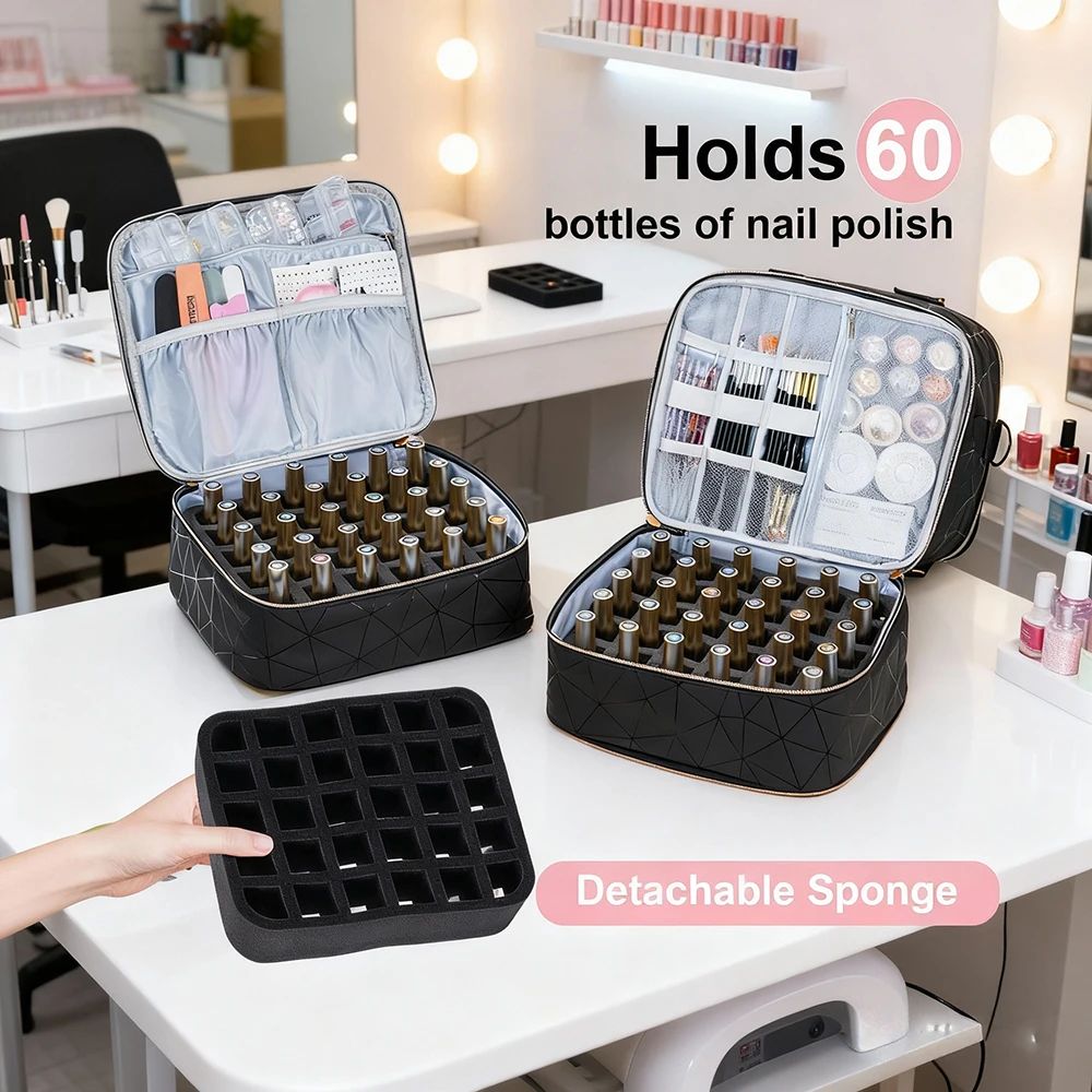 Three Layer Nail Polish Storage Bag 2