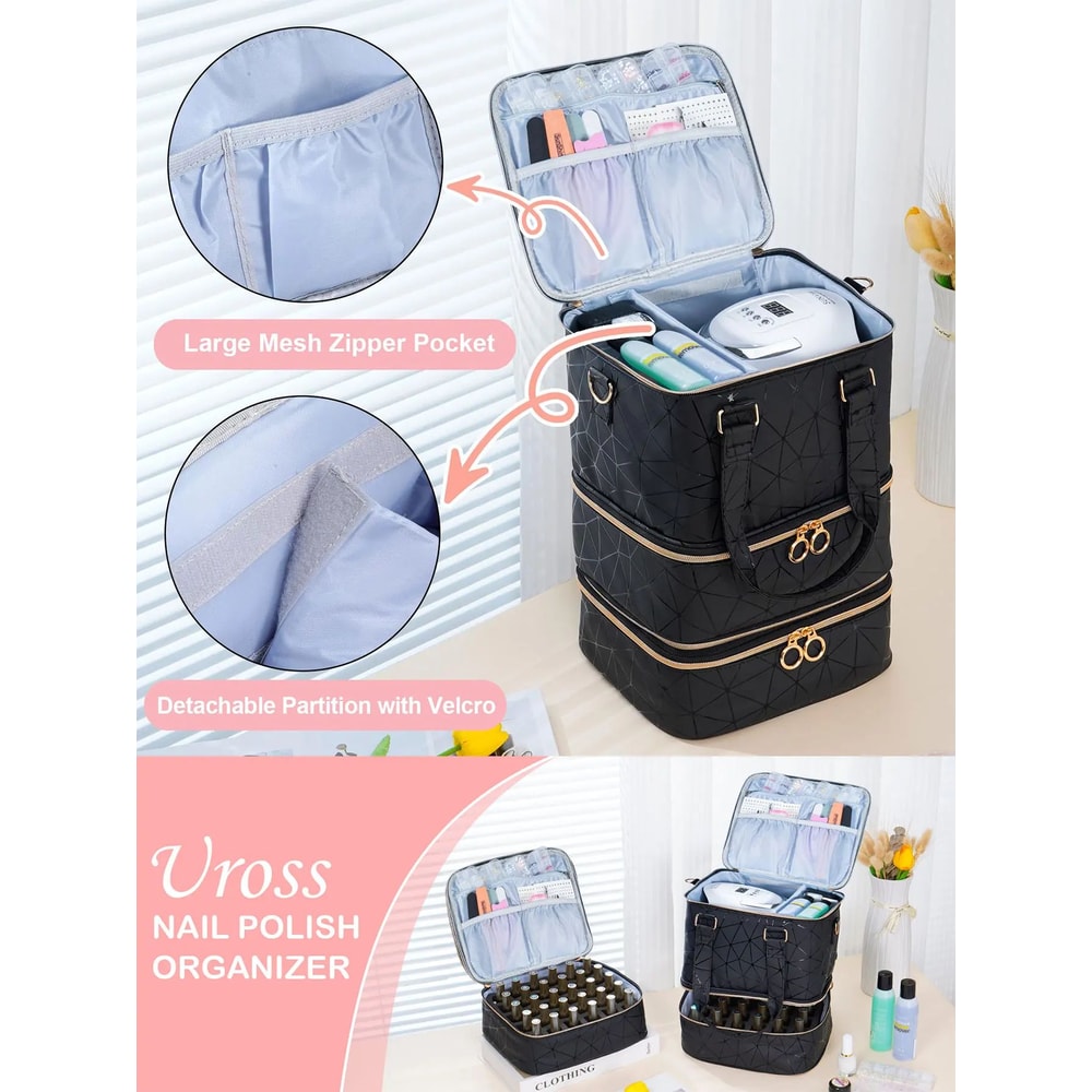 Three Layer Nail Polish Storage Bag 4