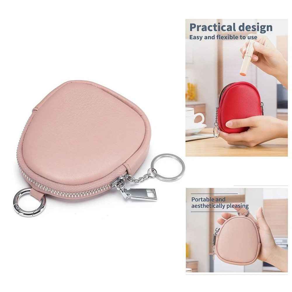 Leather RFID Keychain Wallet Pouch 5