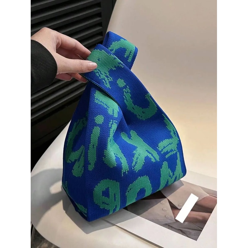 Knitted Yarn Bucket Handbag 5