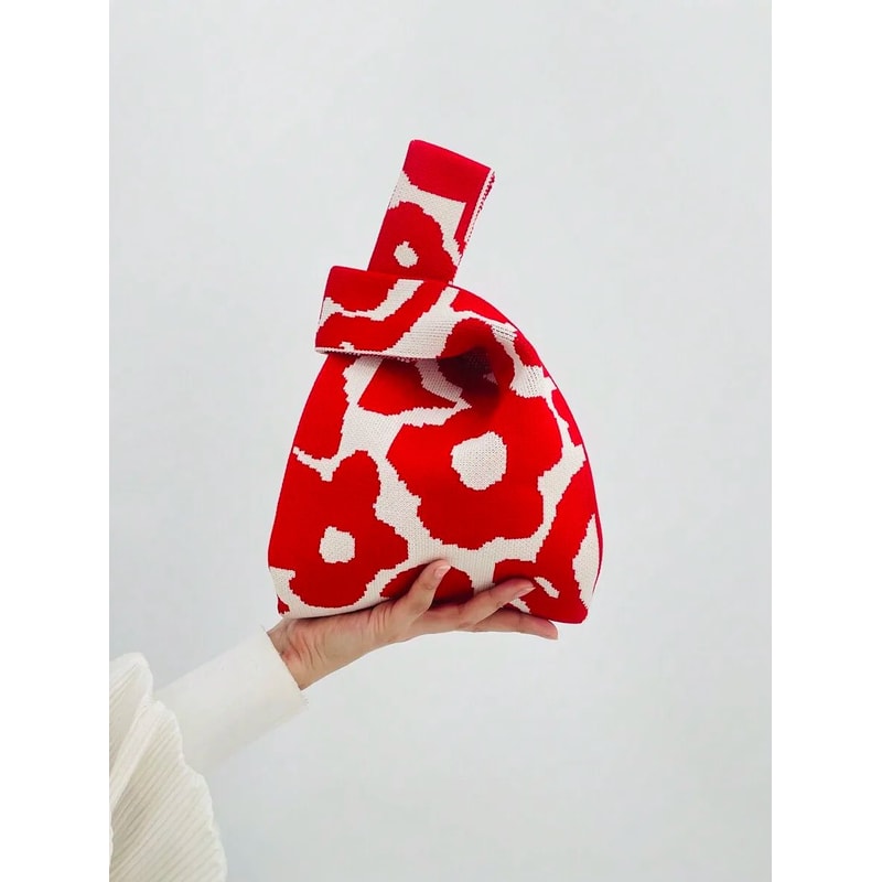 Knitted Yarn Bucket Handbag 8