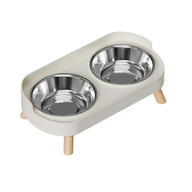 Stainless Steel Double Pet Feeding Bowl 10