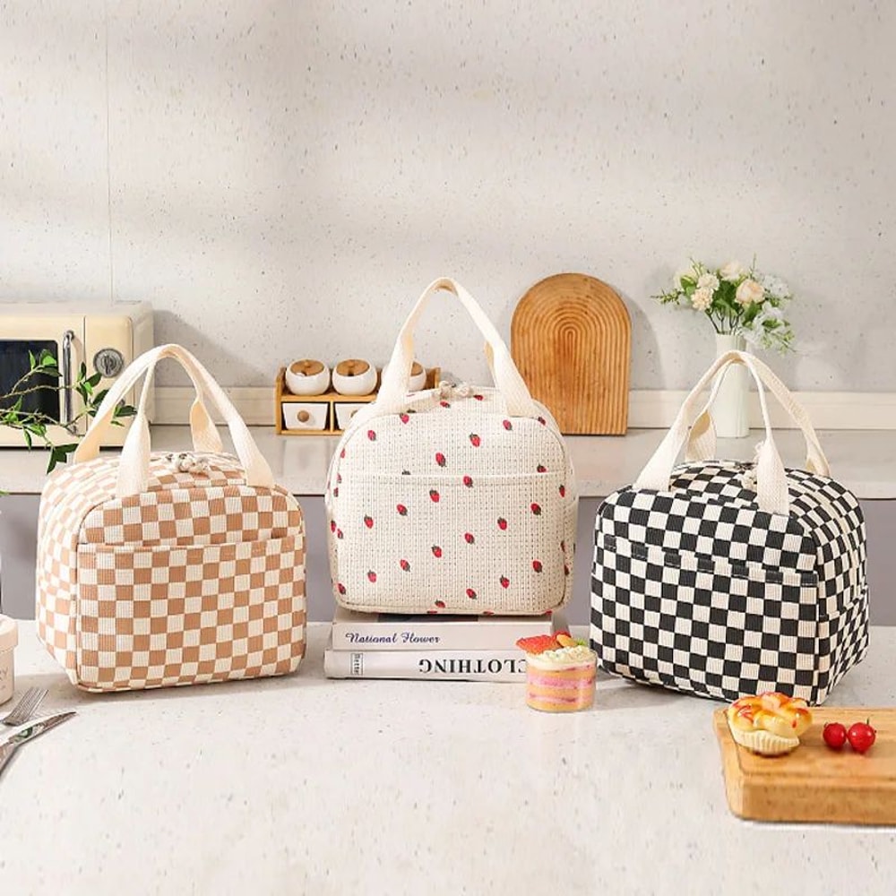 Corduroy Insulated Lunch Bag 0