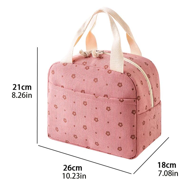 Corduroy Insulated Lunch Bag 1