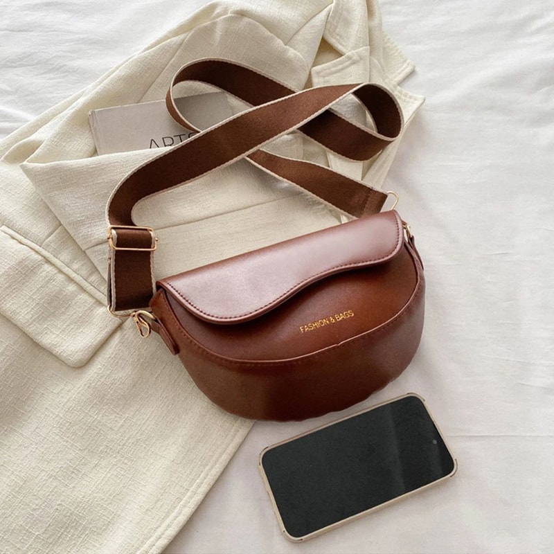 Vintage Saddle Crossbody Shoulder Bag 2