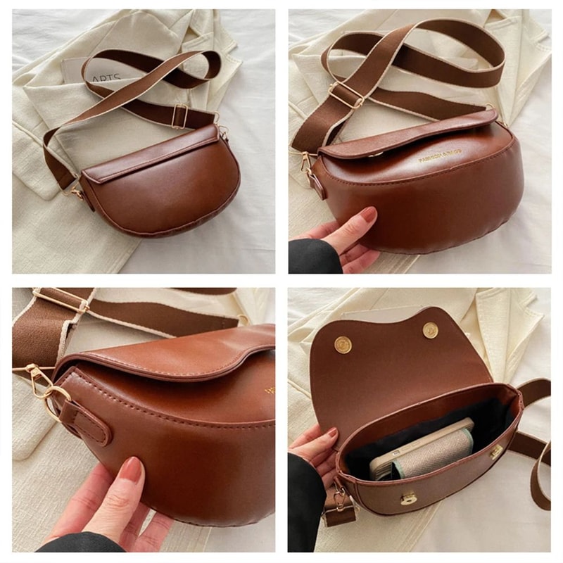 Vintage Saddle Crossbody Shoulder Bag 3