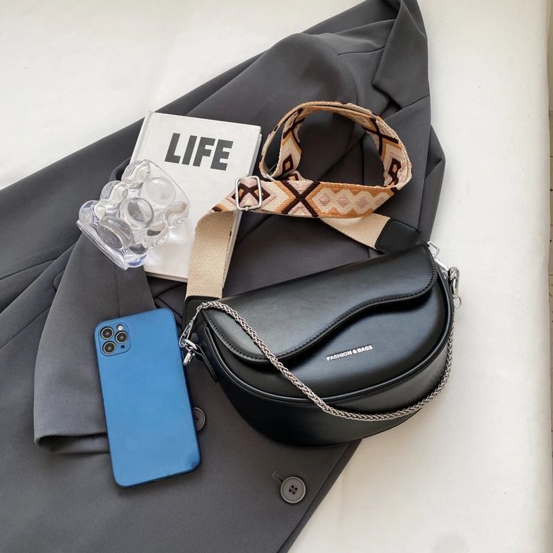 Vintage Saddle Crossbody Shoulder Bag 8