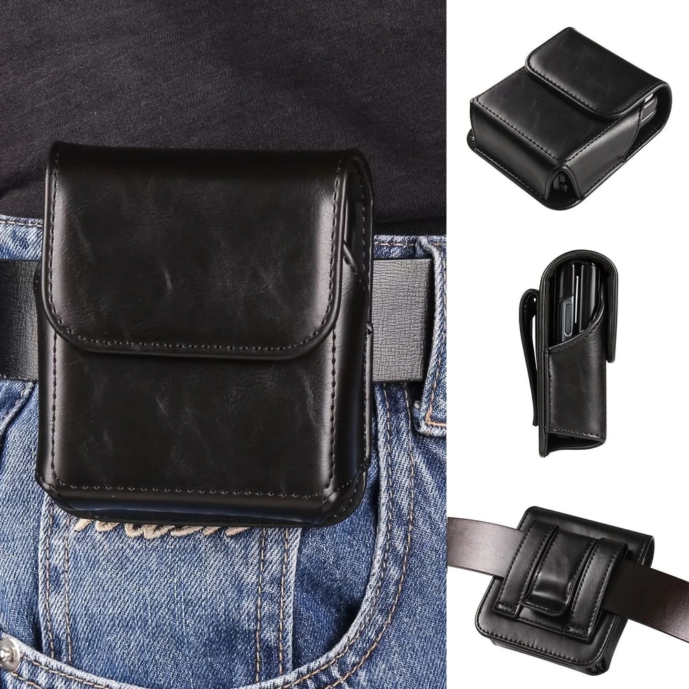 Leather Folding Phone Waist Pouch 7