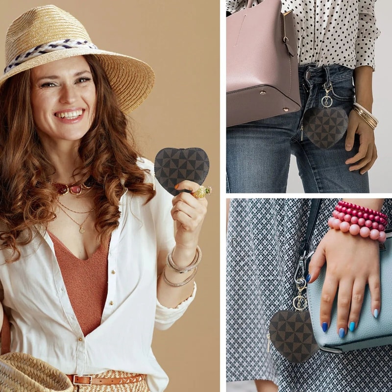 Heart Shape Leather Coin Pouch 2