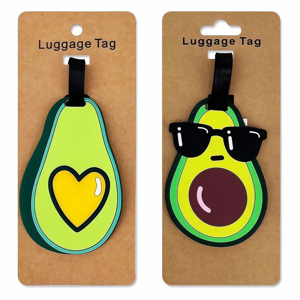 Avocado Silicone Luggage Tag 0
