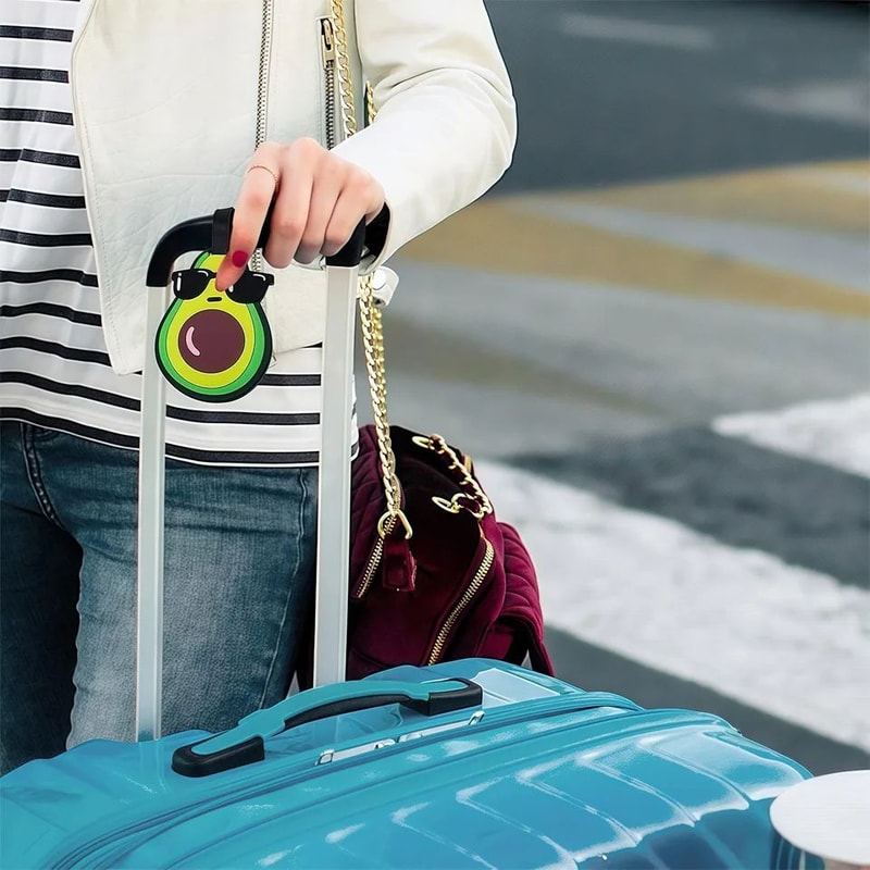 Avocado Silicone Luggage Tag 5