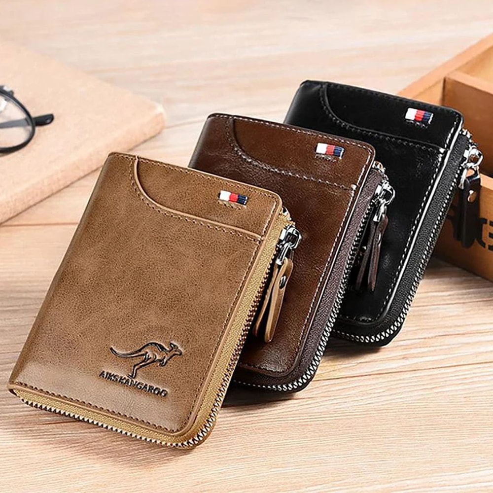 Leather RFID Business Card Wallet 5