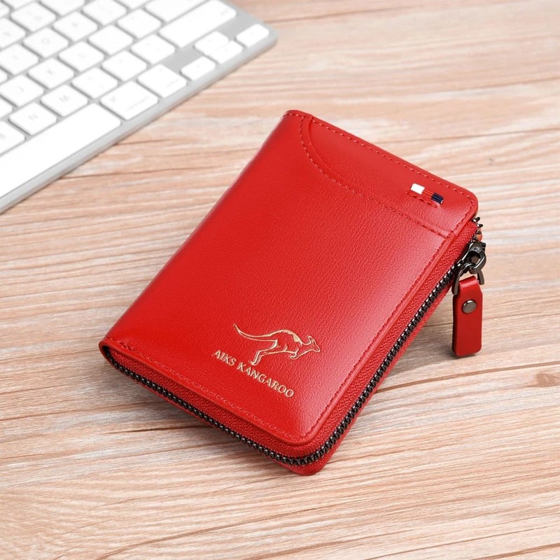 Leather RFID Business Card Wallet 9