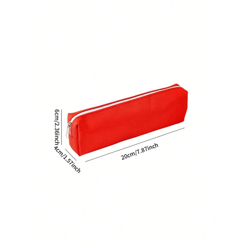 Simple Solid Color Pencil Case 6