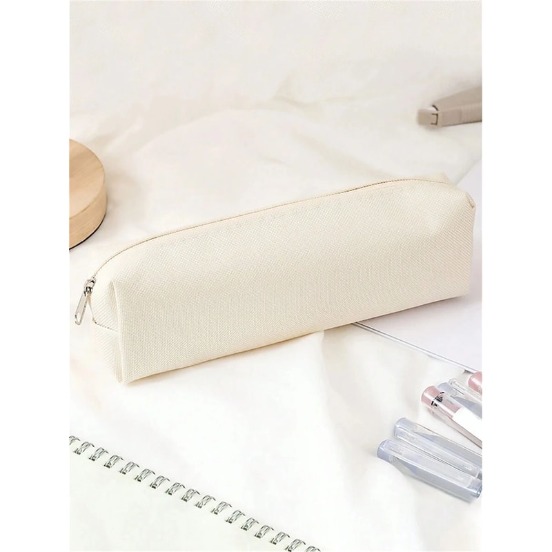 Simple Solid Color Pencil Case 8
