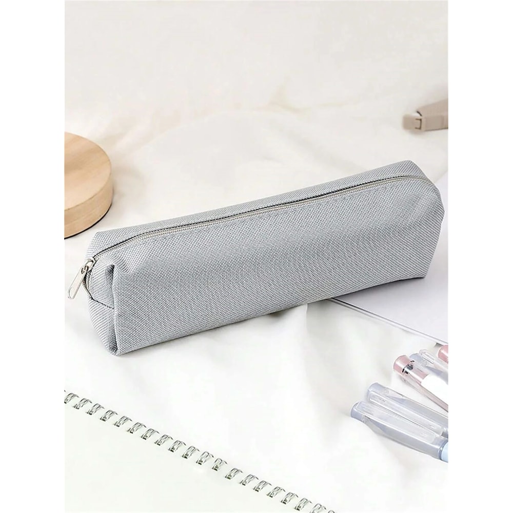 Simple Solid Color Pencil Case 9