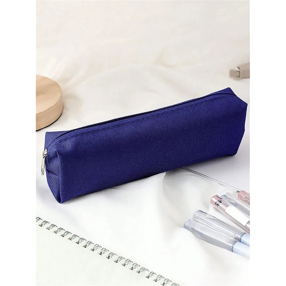 Simple Solid Color Pencil Case 10