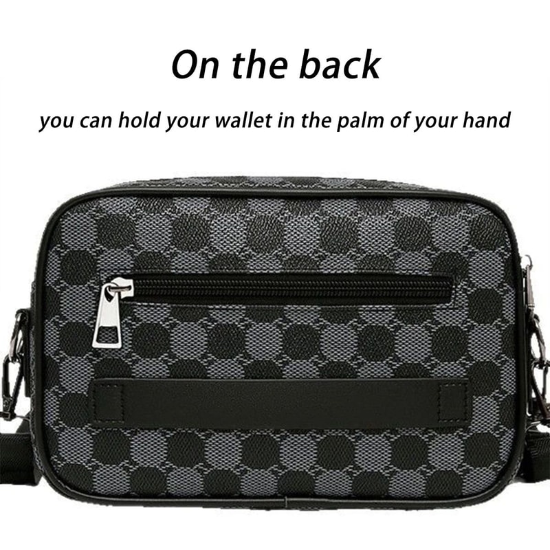 PU Leather Mens Waist Crossbody Bag 1