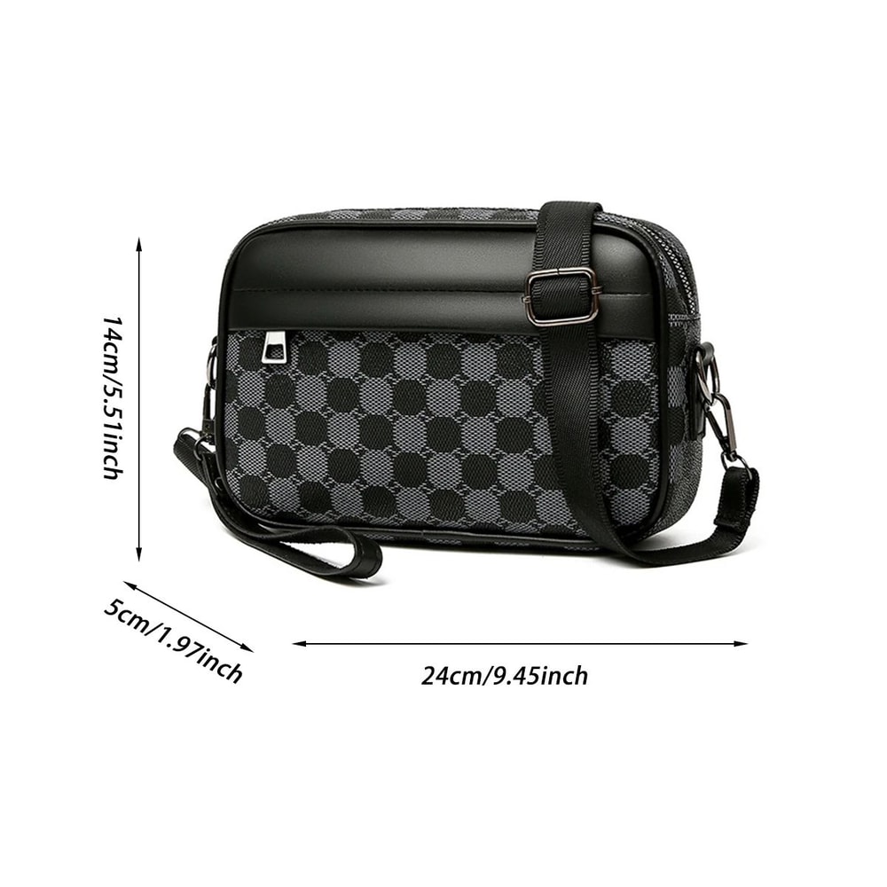 PU Leather Mens Waist Crossbody Bag 2