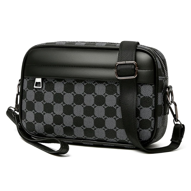 PU Leather Mens Waist Crossbody Bag 7