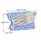 Striped Corduroy Cosmetic Travel Bag 1