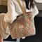 Floral Canvas Shoulder Tote Bag 0