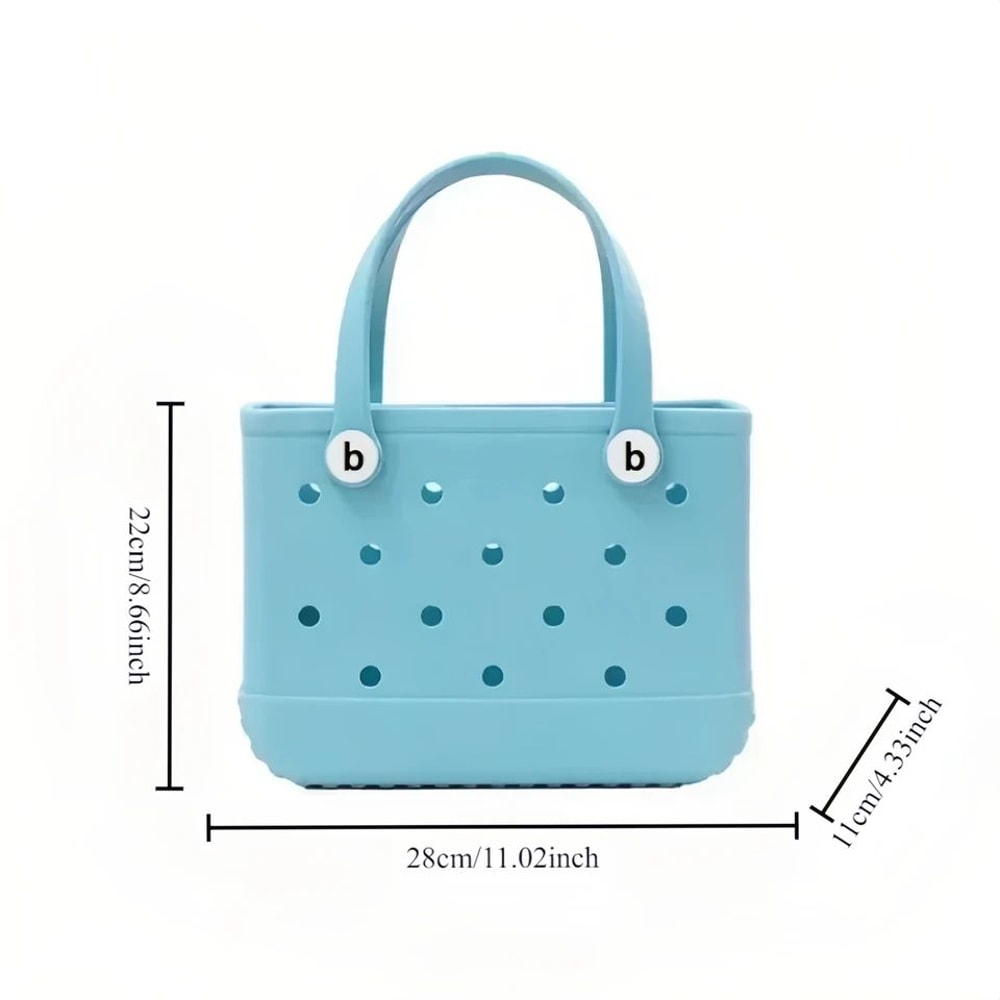 Lightweight Beach Grid Tote Bag 3