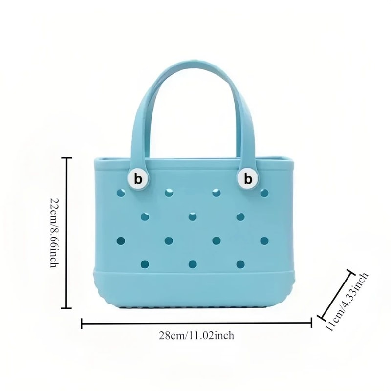 Lightweight Beach Grid Tote Bag 3