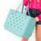 Lightweight Beach Grid Tote Bag 8