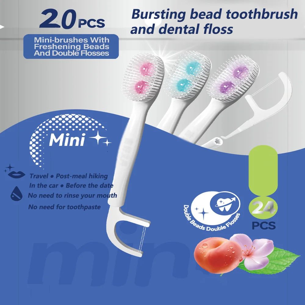 Mini Disposable Bubble Bead Toothbrush 0
