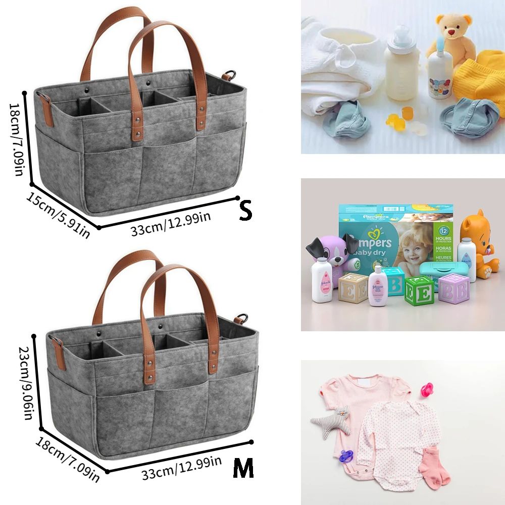 Large Capacity Felt Diaper Tote Bag 3